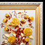 Картина янтарная "Ваза с цветами на столе", фотография 2. Интернет-магазин ЛАВКА ПОДАРКОВ